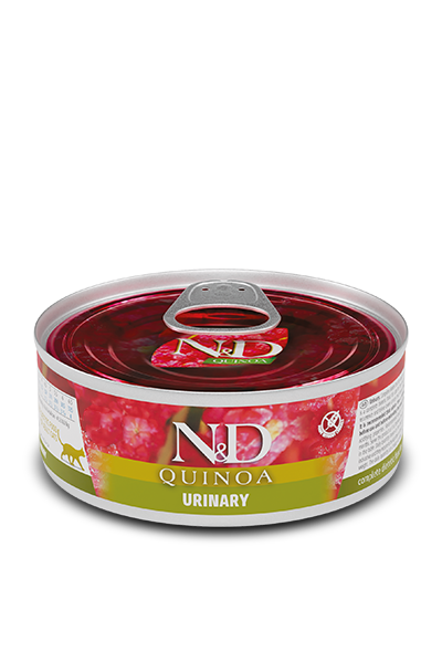 N&D Urinary с киноа за котки - ЗА ВЪЗСТАНОВЯВАНЕ НА ЗДРАВЕТО НА УРИНАРНИЯ ТРАКТ, КОНСЕРВА