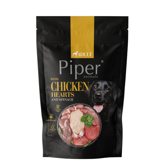 Piper Adult Dog пауч за кучета с пъдпъдък и боровинки, 500 г - Хипоалерген ! Изключително вкусен пауч за кучета с високачествено месо, което и най-капризните кучета ще харесат ! Много високо качество !