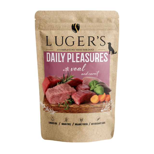 Luger’s Dog Adult – Пауч 500 g, Телешко & Моркови (стек 10 бр.)