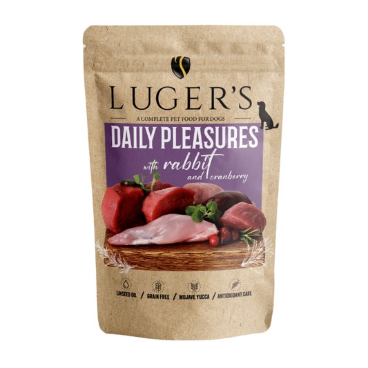 Luger’s Dog Adult – Пауч 500 g, Заешко & Червени боровинки (стек 10 бр.)