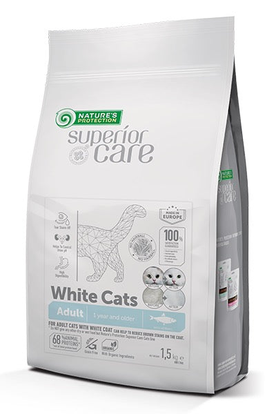Nature’s Protection за бели котки и котки със Светла козина ! White Cat - Adult