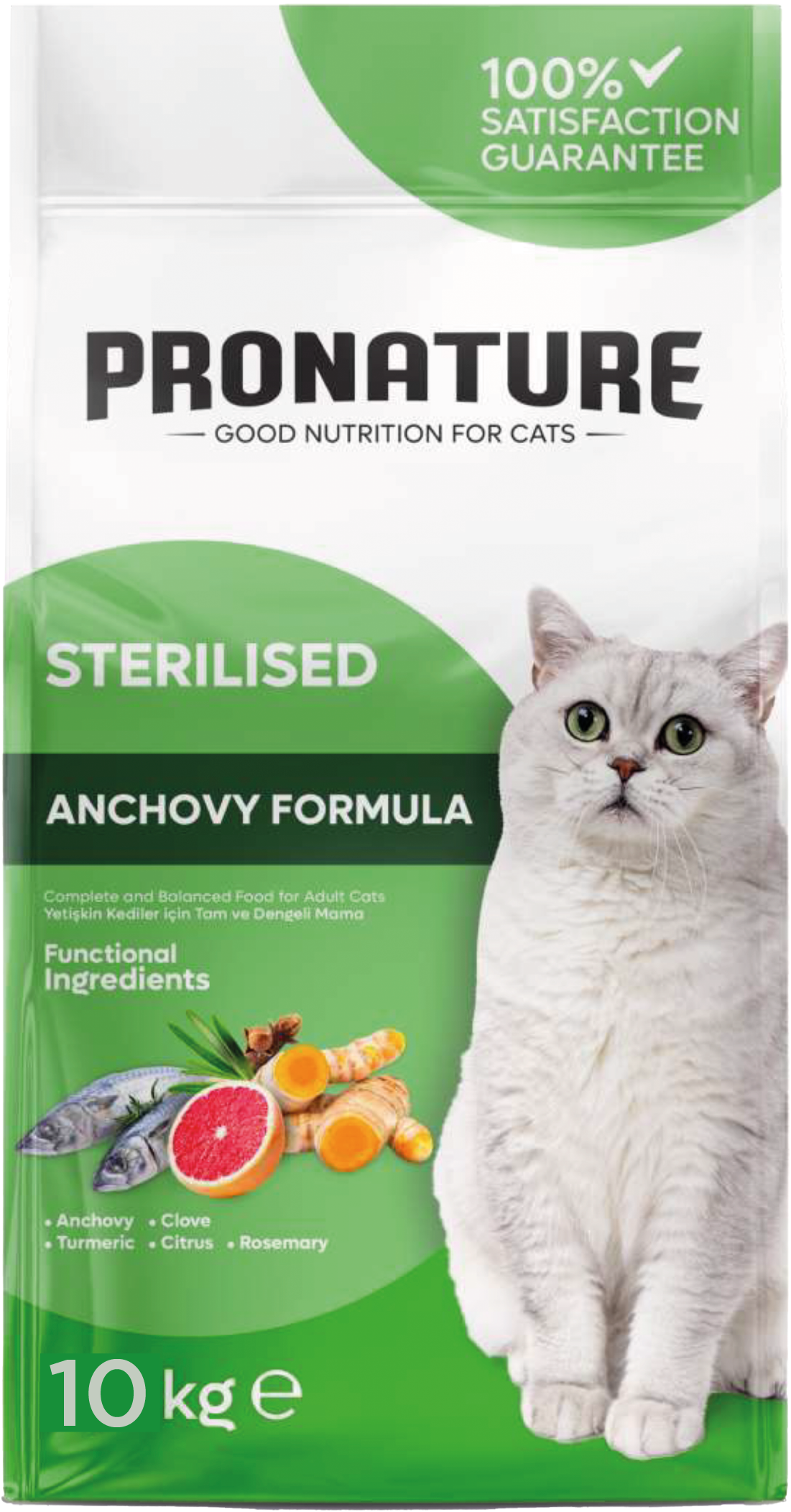 Pronature Weight Protect – Super Premium Formula ! Храна за Стерилизирани Котки с Аншоа (1,5 – 10 кг)
