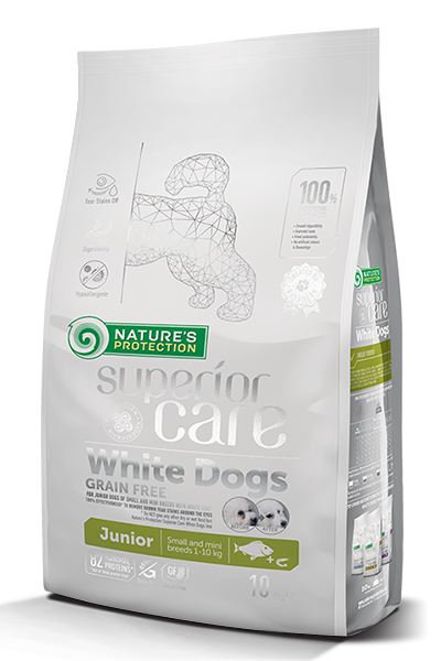 Nature’s Protection White Dogs Grain Free White Fish Junior Small and Mini Breeds