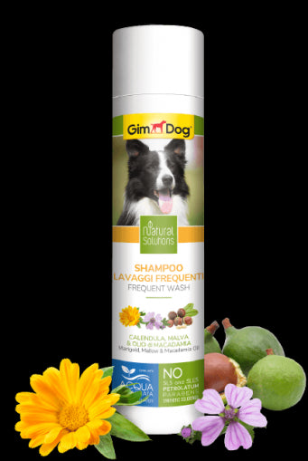 Шампоан за кучета за честа употреба 250 мл - GimDog Natural Solutions - с невен, слез и масло макадамия - Zoo-PetShop