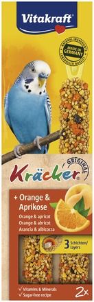 Vitakraft ® Kräcker ® - Оригинален Крекер на Витакрафт с портокал и кайсия, 2 бр. - Zoo-PetShop