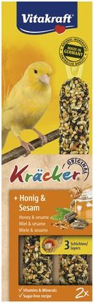 Vitakraft ® Kräcker ® - Оригинален Крекер на Витакрафт с МЕД и СУСАМ, 2бр - Zoo-PetShop