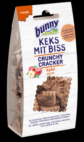 Хрупкави бисквити с ябълка + инулин 50 г - Crunchy cracker apple - Zoo-PetShop